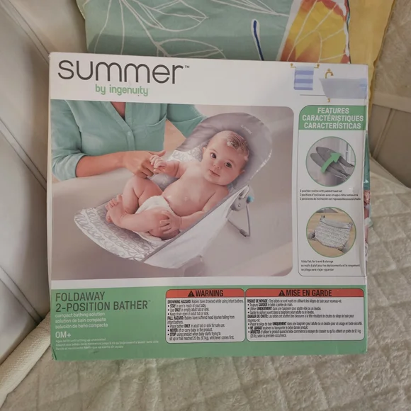 Foldaway 2-Position Bather - Gray - Picture 7 of 11